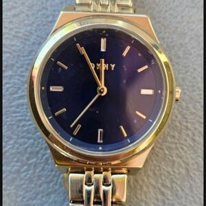 DKNY Women's Watch with Gold and Navy Design